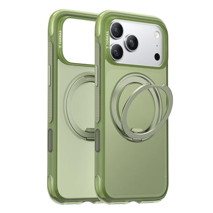 TORRAS Ostand O3 Air Series for iPhone 17 Pro Case Compatible with MagSafe Ring Kickstand TPU PC Phone Cover