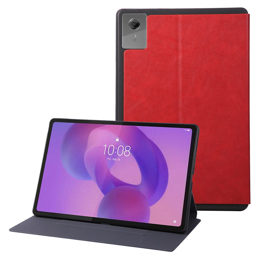 For Lenovo Idea Tab Plus Shockproof Case PU Leather Tablet Cover with Stand