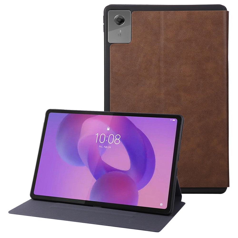 For Lenovo Idea Tab Plus Shockproof Case PU Leather Tablet Cover with Stand