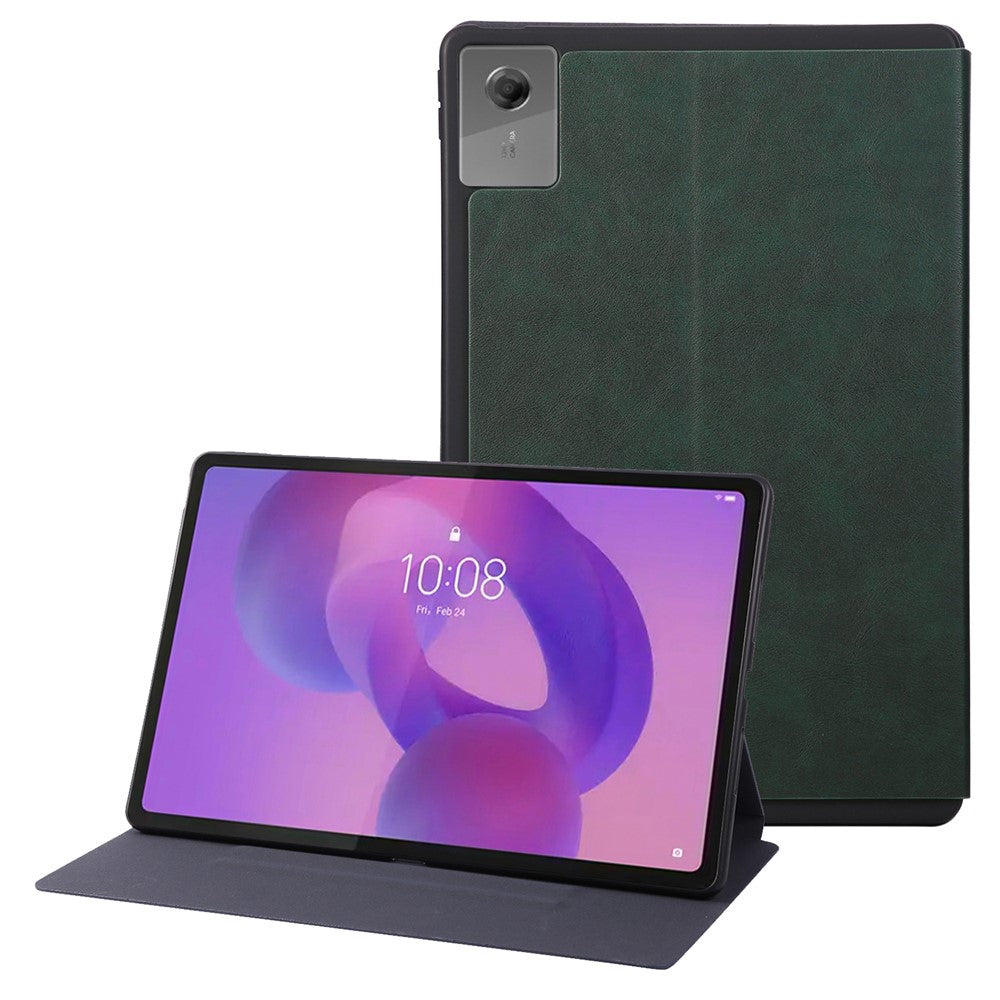 For Lenovo Idea Tab Plus Shockproof Case PU Leather Tablet Cover with Stand