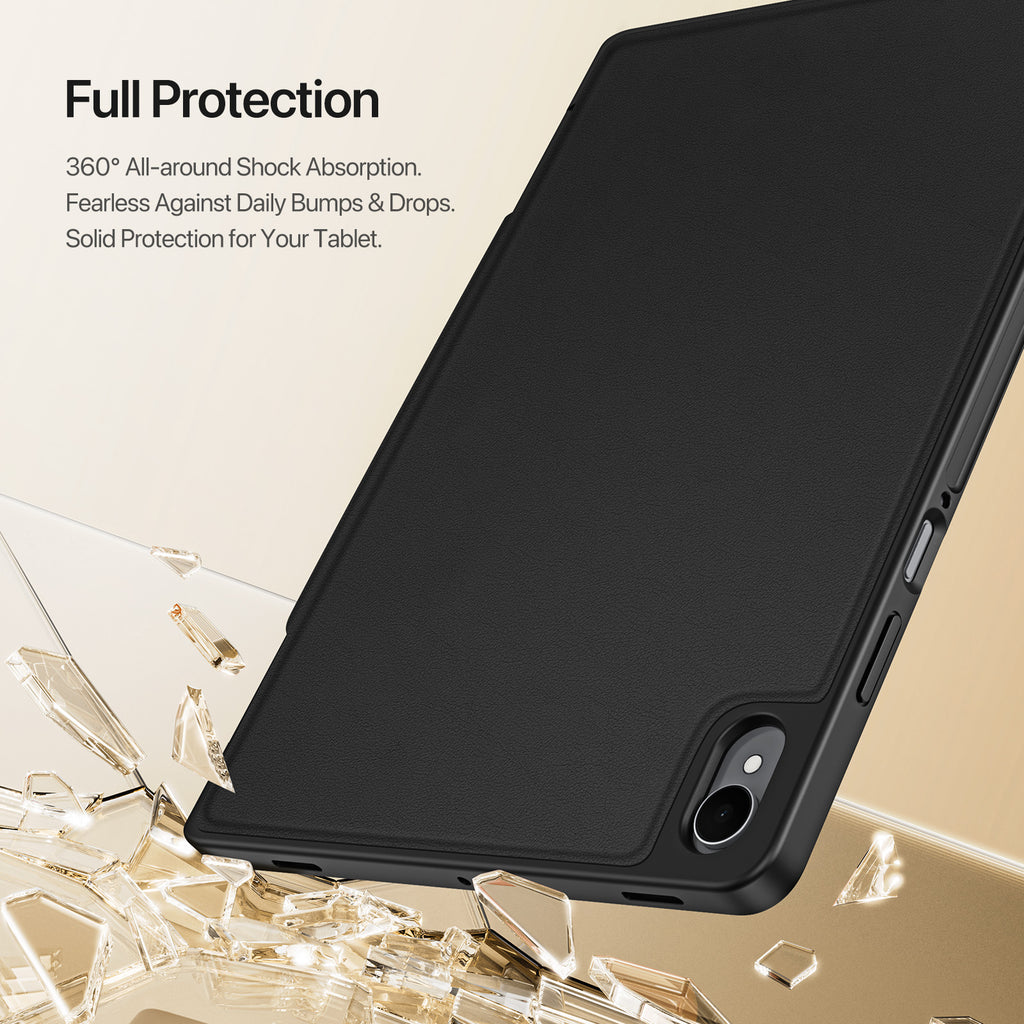 For Samsung Galaxy Tab S11 Tablet Case DUX DUCIS Vers Series Multi-function Folding Stand Leather Cover