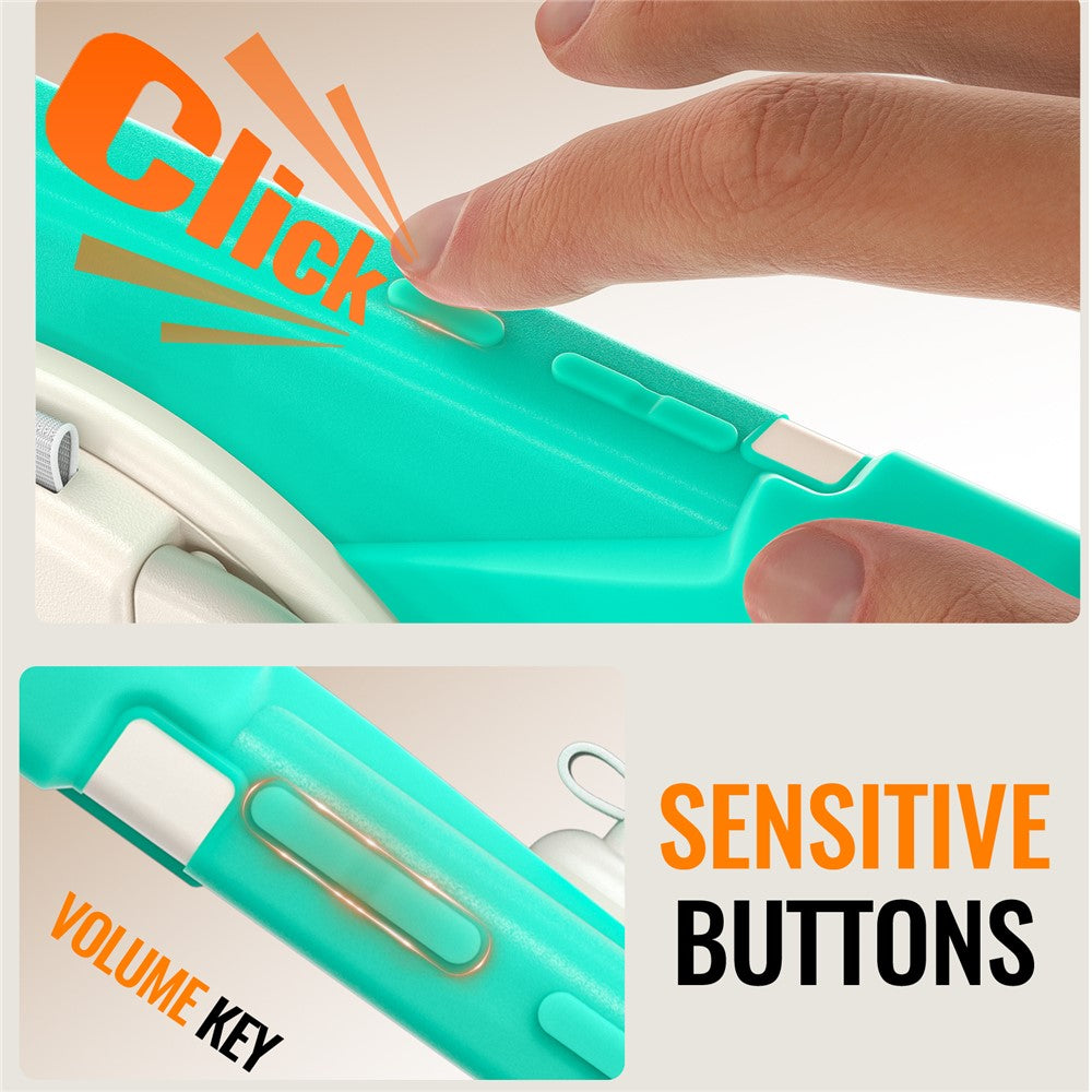 For Samsung Galaxy Tab A11+ Tablet Case TPU + PC + Silicone Cover Swivel Kickstand Handle Grip