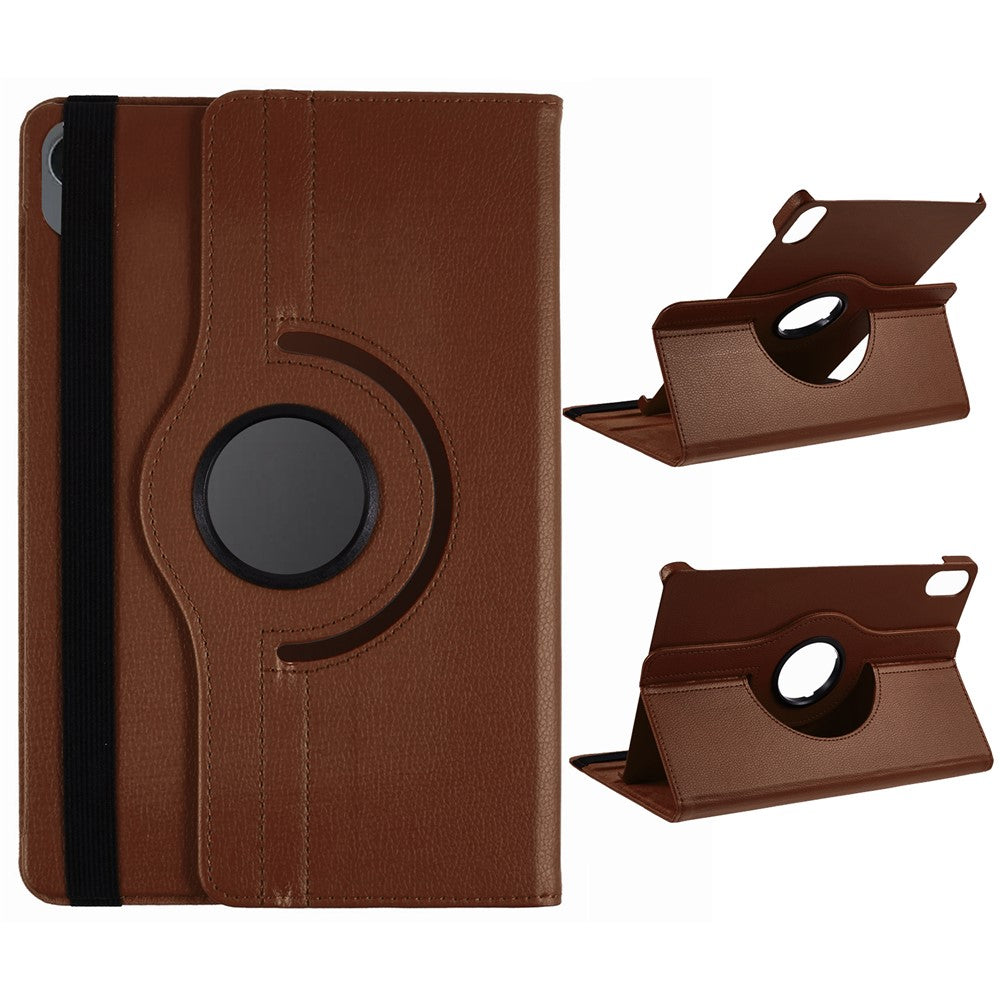 For Samsung Galaxy Tab S11 Case Rotating Stand PU Leather + PC Tablet Cover with Elastic Band