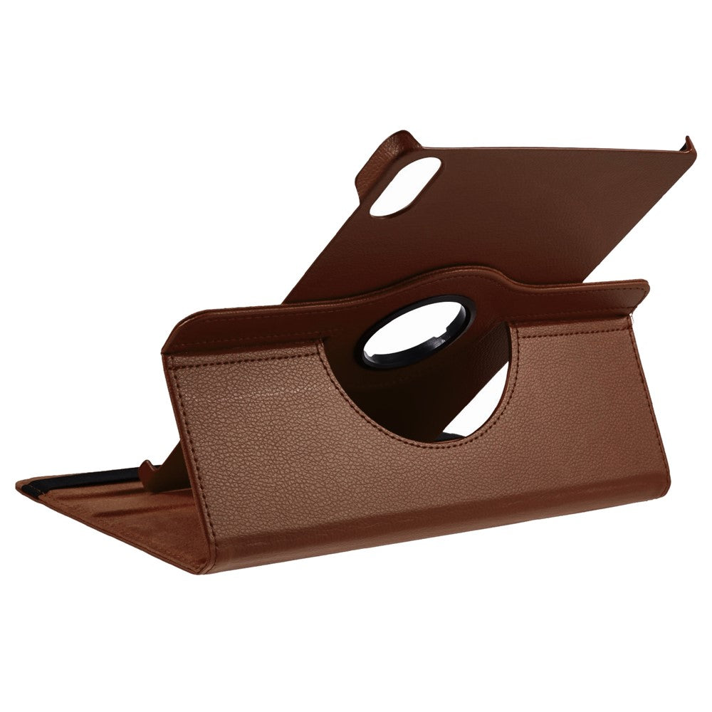 For Samsung Galaxy Tab S11 Case Rotating Stand PU Leather + PC Tablet Cover with Elastic Band