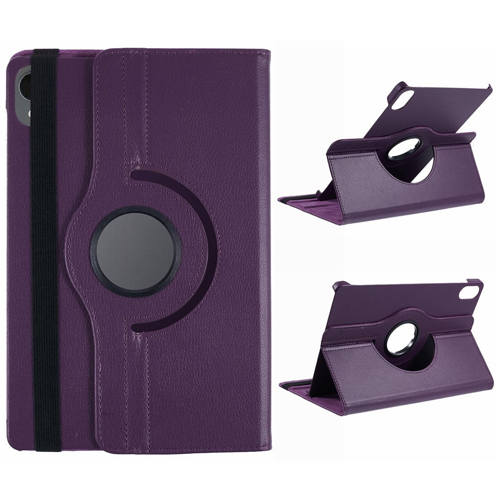 For Samsung Galaxy Tab S11 Case Rotating Stand PU Leather + PC Tablet Cover with Elastic Band