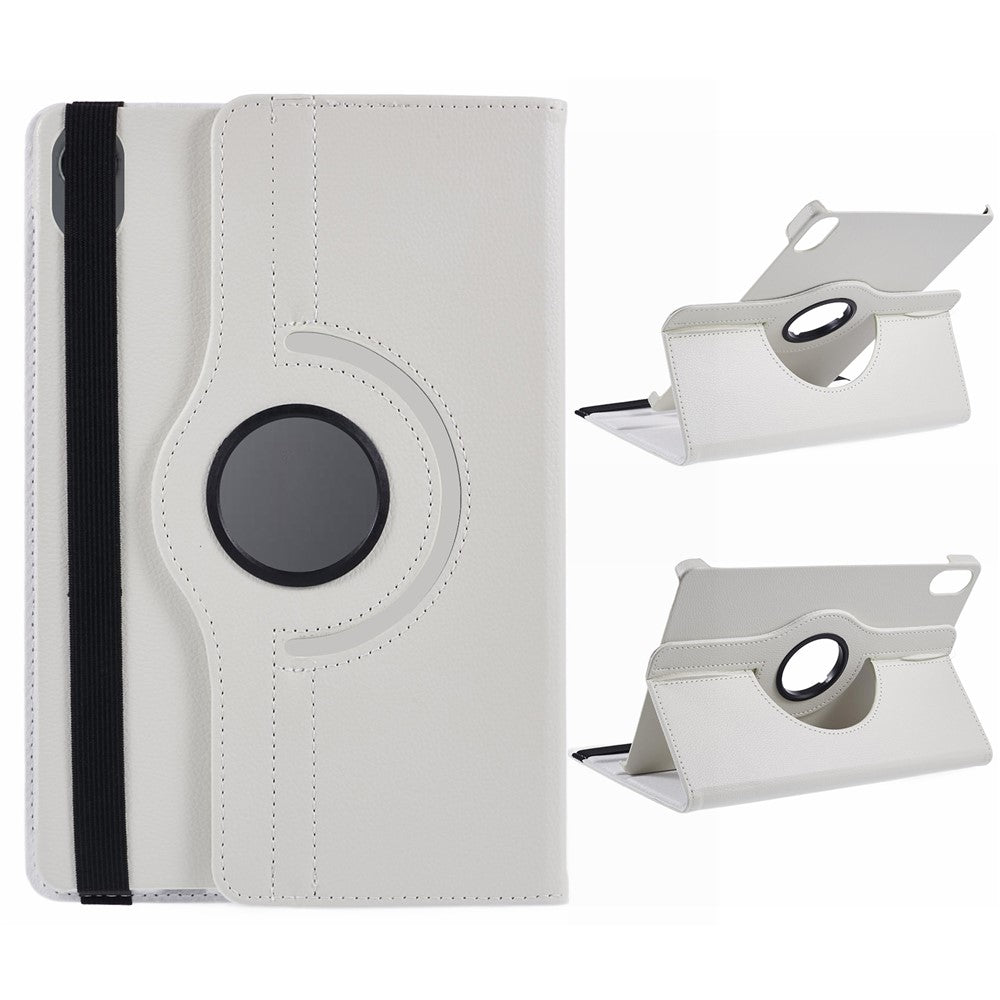 For Samsung Galaxy Tab S11 Case Rotating Stand PU Leather + PC Tablet Cover with Elastic Band