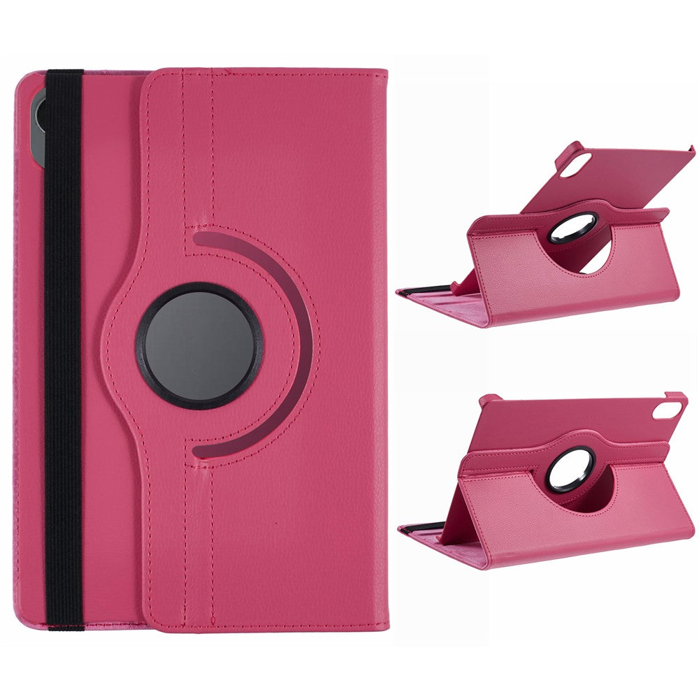 For Samsung Galaxy Tab S11 Case Rotating Stand PU Leather + PC Tablet Cover with Elastic Band