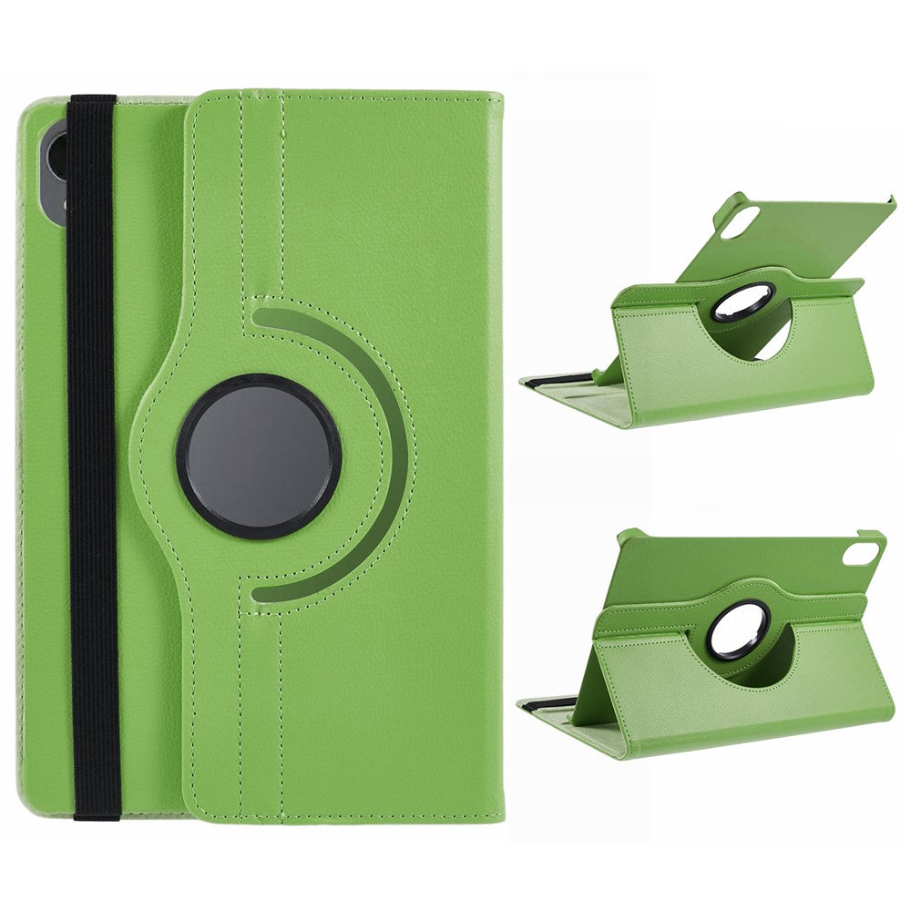 For Samsung Galaxy Tab S11 Case Rotating Stand PU Leather + PC Tablet Cover with Elastic Band