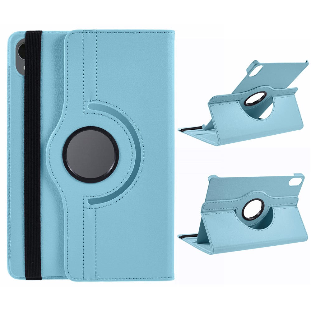 For Samsung Galaxy Tab S11 Case Rotating Stand PU Leather + PC Tablet Cover with Elastic Band