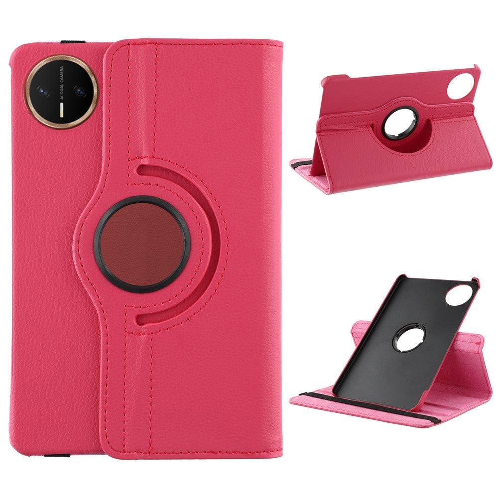 Étui pour Huawei MatePad Mini avec support rotatif, en cuir PU et coque pour tablette PC, doté d'un élastique.