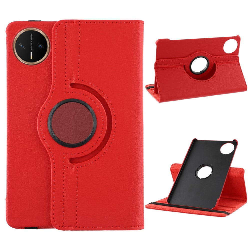 Étui pour Huawei MatePad Mini avec support rotatif, en cuir PU et coque pour tablette PC, doté d'un élastique.