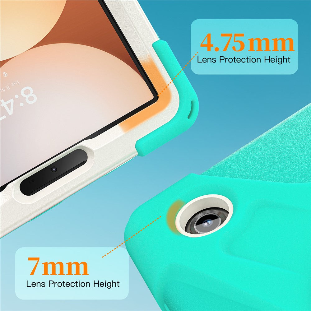 For Samsung Galaxy Tab A11 Case TPU + PC + Silicone Kickstand Anti Drop Tablet Cover