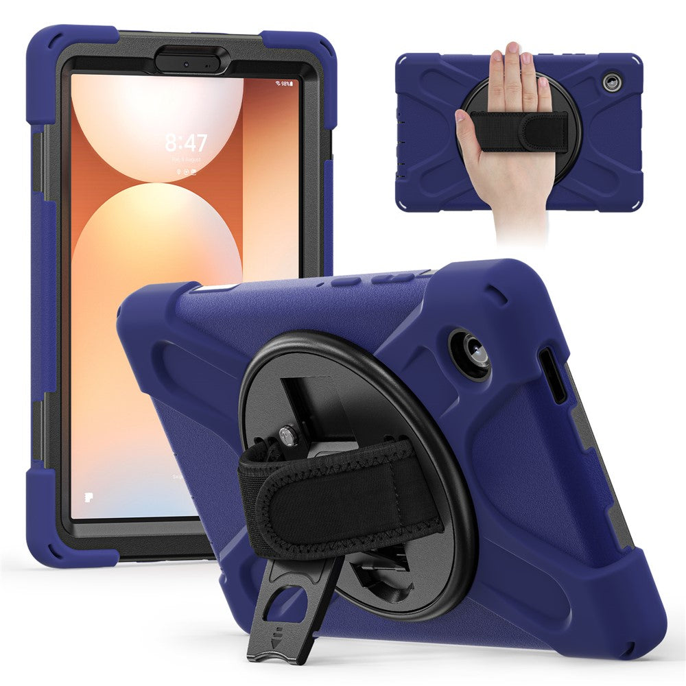 For Samsung Galaxy Tab A11 Case TPU + PC + Silicone Kickstand Anti Drop Tablet Cover