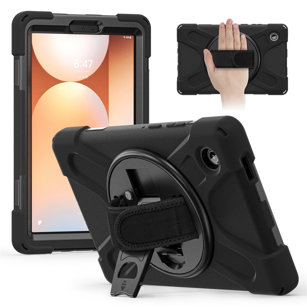 For Samsung Galaxy Tab A11 Case TPU + PC + Silicone Kickstand Anti Drop Tablet Cover