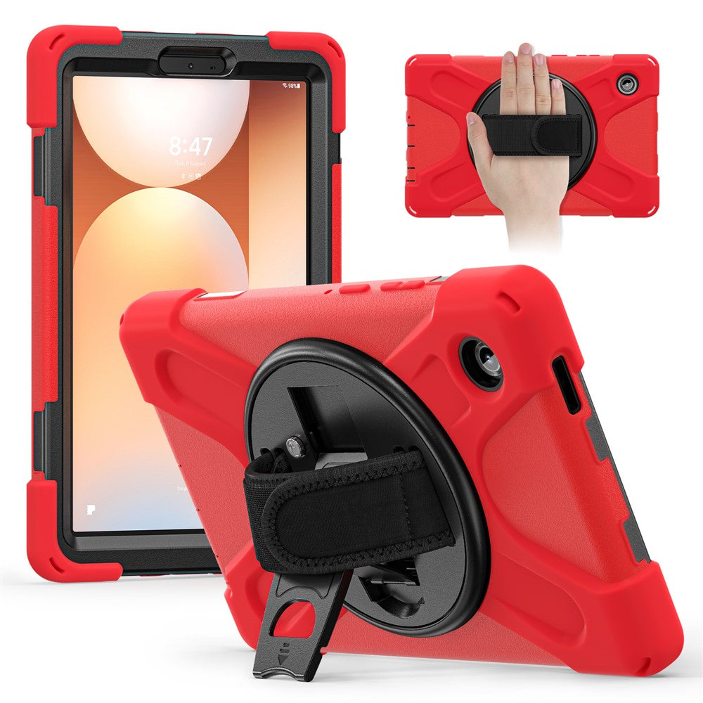 For Samsung Galaxy Tab A11 Case TPU + PC + Silicone Kickstand Anti Drop Tablet Cover