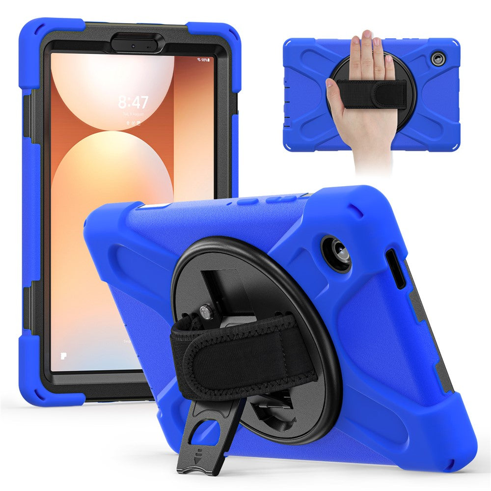 For Samsung Galaxy Tab A11 Case TPU + PC + Silicone Kickstand Anti Drop Tablet Cover