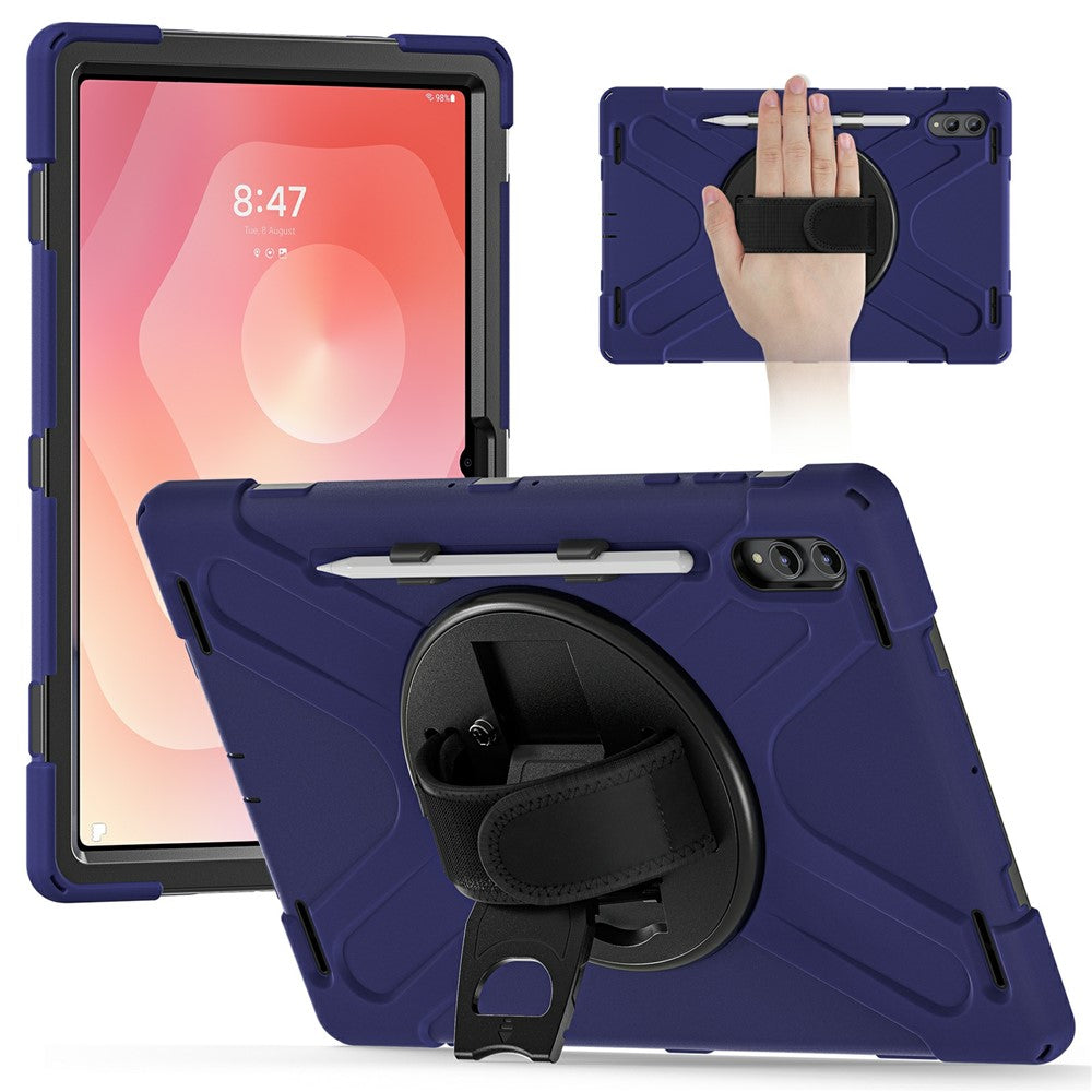 For Samsung Galaxy Tab S11 Ultra Case TPU + PC + Silicone Kickstand Anti Drop Tablet Cover