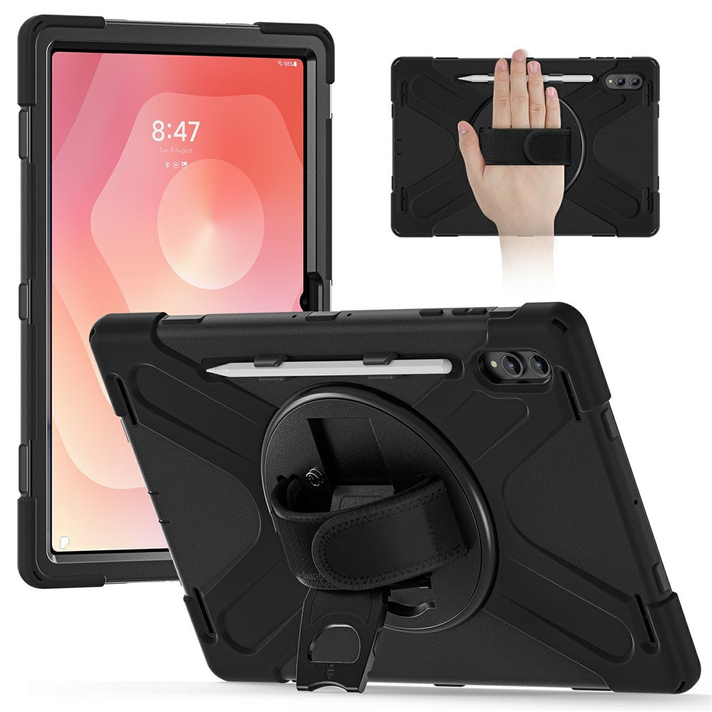 For Samsung Galaxy Tab S11 Ultra Case TPU + PC + Silicone Kickstand Anti Drop Tablet Cover