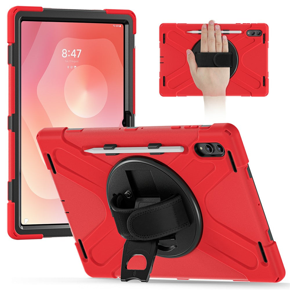 For Samsung Galaxy Tab S11 Ultra Case TPU + PC + Silicone Kickstand Anti Drop Tablet Cover