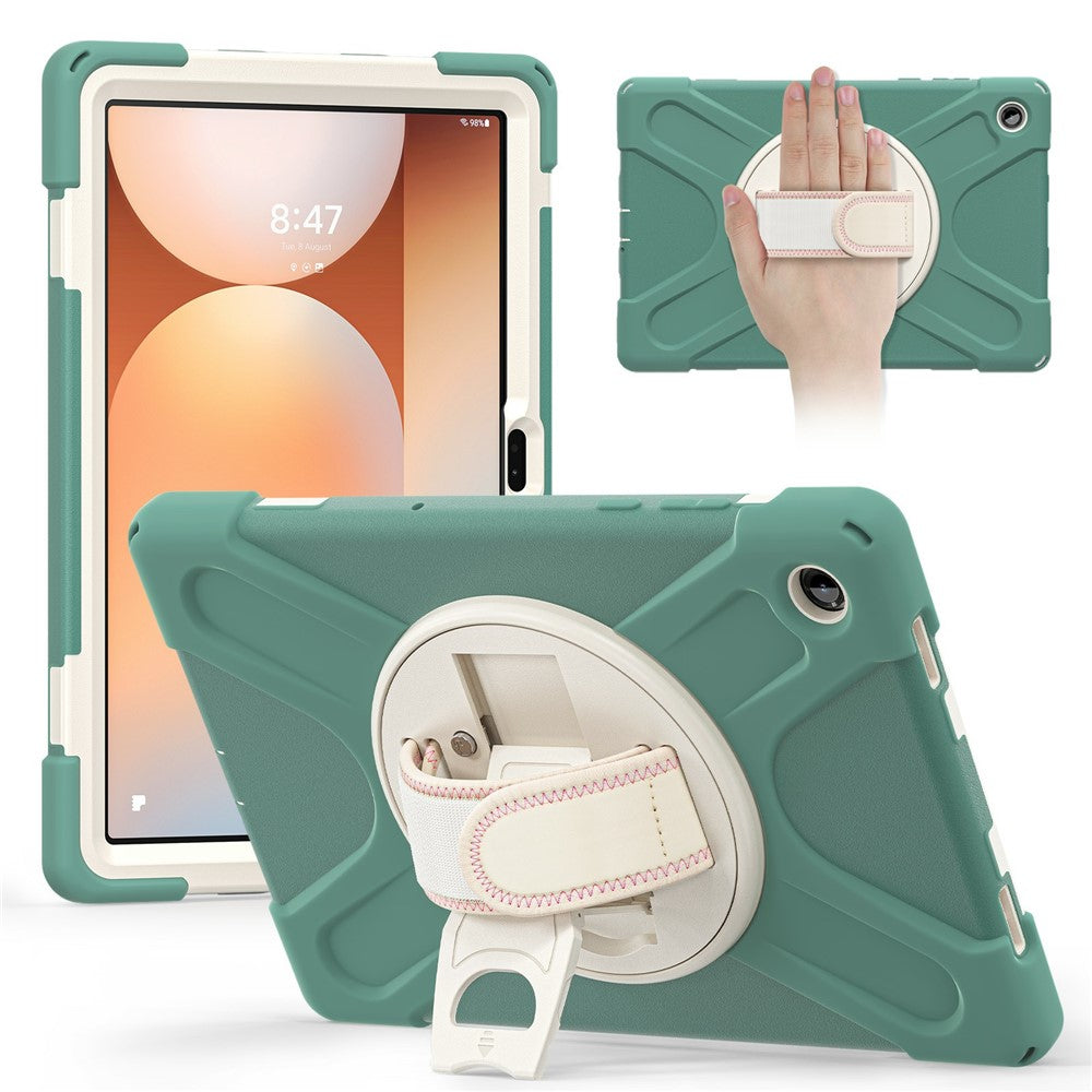 For Samsung Galaxy Tab A11+ Case TPU + PC + Silicone Kickstand Anti Drop Tablet Cover