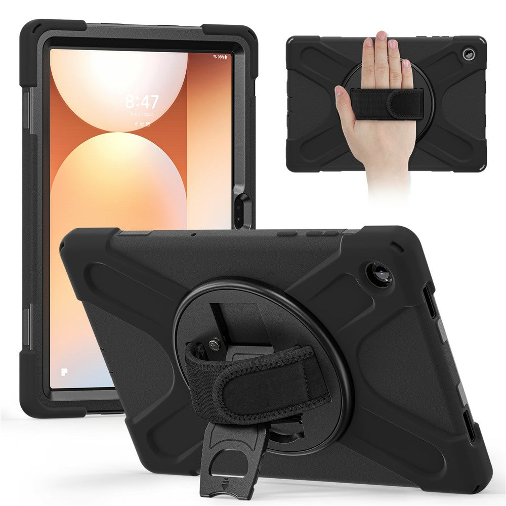 For Samsung Galaxy Tab A11+ Case TPU + PC + Silicone Kickstand Anti Drop Tablet Cover