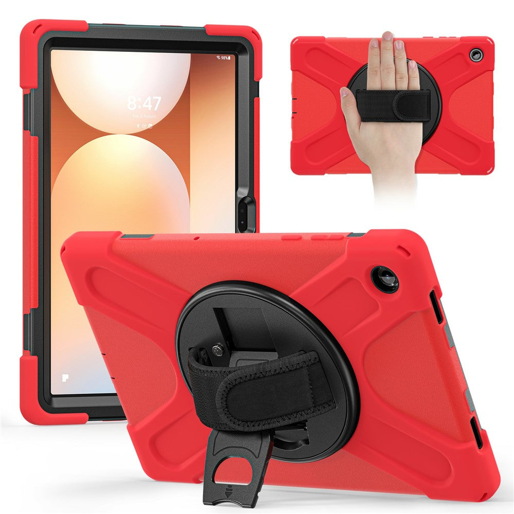 For Samsung Galaxy Tab A11+ Case TPU + PC + Silicone Kickstand Anti Drop Tablet Cover