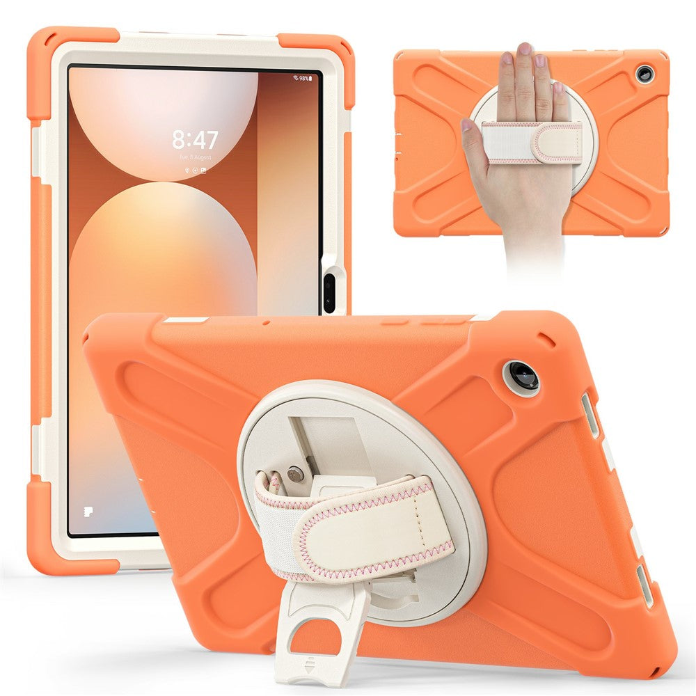 For Samsung Galaxy Tab A11+ Case TPU + PC + Silicone Kickstand Anti Drop Tablet Cover