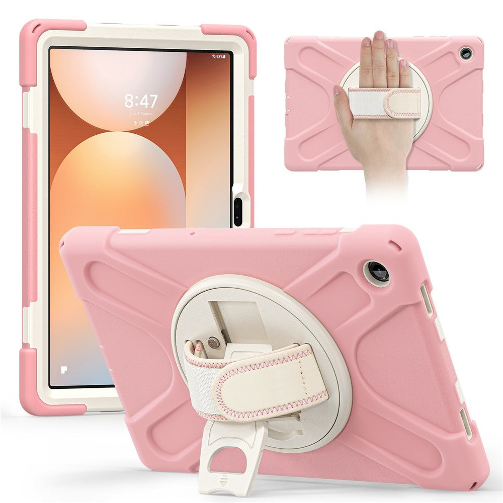 Funda para Samsung Galaxy Tab A11+ de TPU + PC + Silicona con soporte y protección anticaídas.