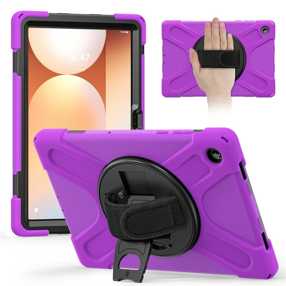For Samsung Galaxy Tab A11+ Case TPU + PC + Silicone Kickstand Anti Drop Tablet Cover