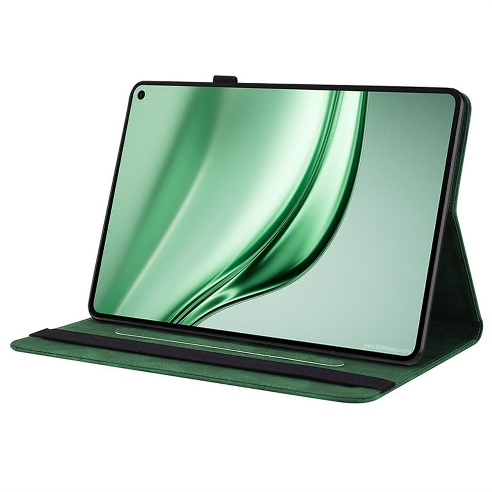 Étui pour tablette Huawei MatePad Mini, motif papillon et fleurs, en cuir PU avec emplacements pour cartes 