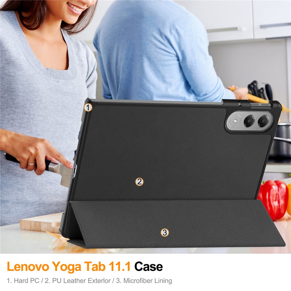 For Lenovo Yoga Tab 11.1 Case Anti-Drop Leather Stand Tablet Cover