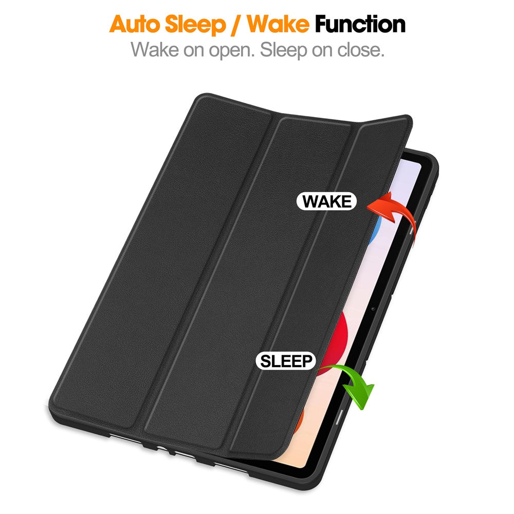 For Xiaomi Redmi Pad 2 Pro Stand Case Shock-Absorbent Leather Tablet Cover with Pen Slot