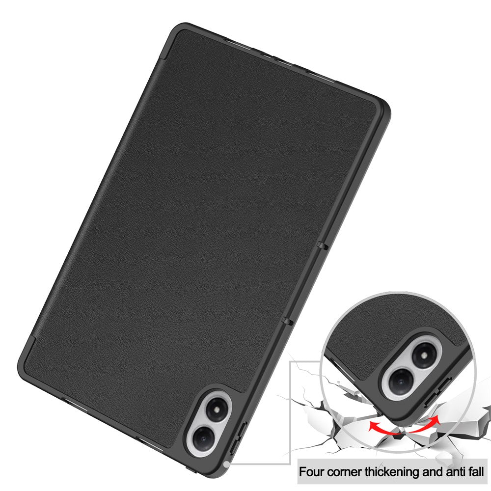 For Xiaomi Redmi Pad 2 Pro Stand Case Shock-Absorbent Leather Tablet Cover with Pen Slot