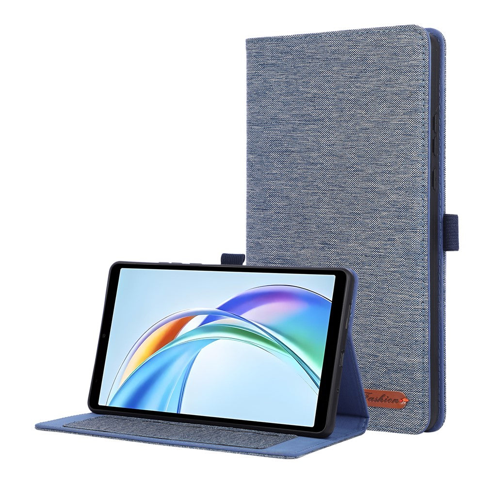 For Honor Pad X7 Case with Stand Card Holder Cloth Texture Leather Tablet Cover