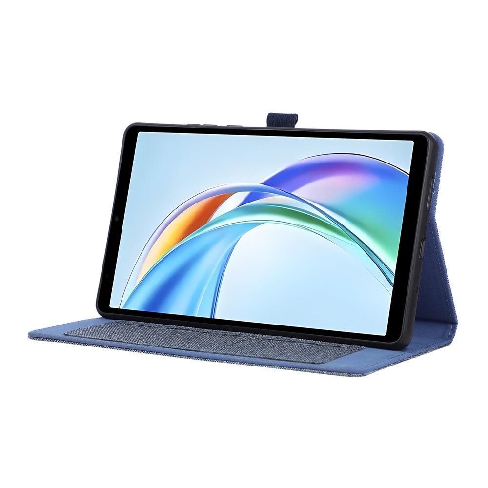 For Honor Pad X7 Case with Stand Card Holder Cloth Texture Leather Tablet Cover