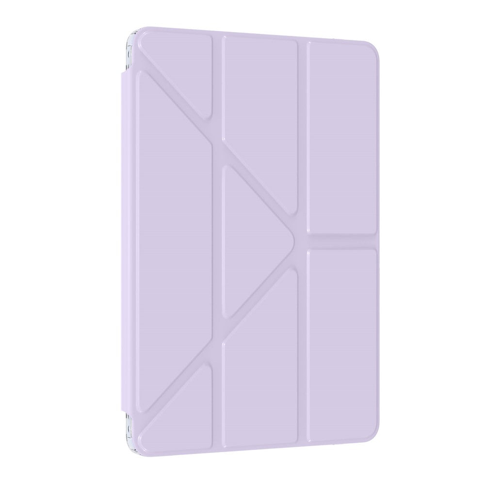 For Samsung Galaxy Tab S11 Case PU Leather Origami Stand Clear Tablet Cover