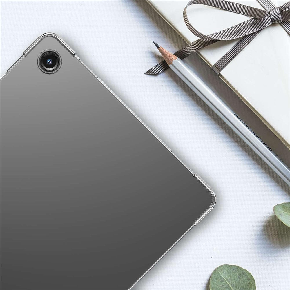 For Samsung Galaxy Tab A11+ Case TPU Drop-Resistant Clear Tablet Cover + Tempered Glass Screen Film