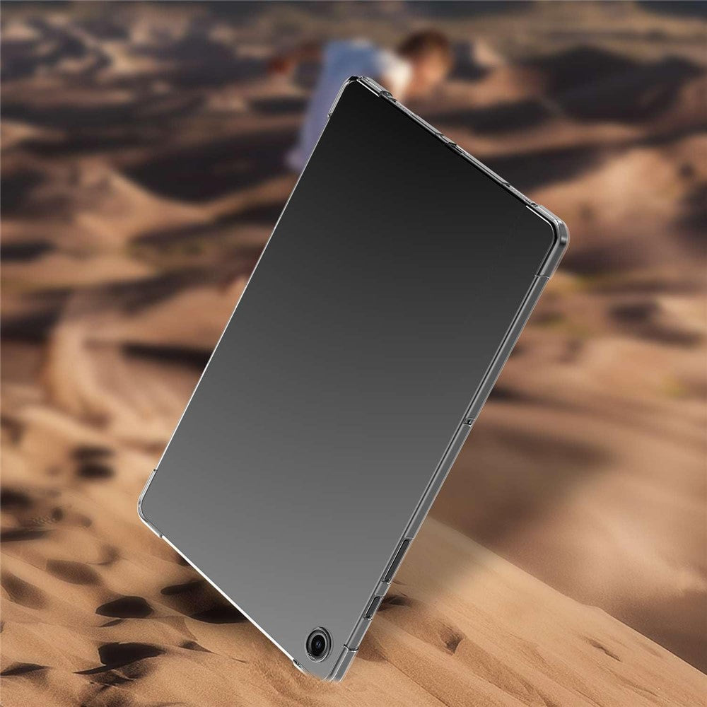 For Samsung Galaxy Tab A11+ Case TPU Drop-Resistant Clear Tablet Cover + Tempered Glass Screen Film