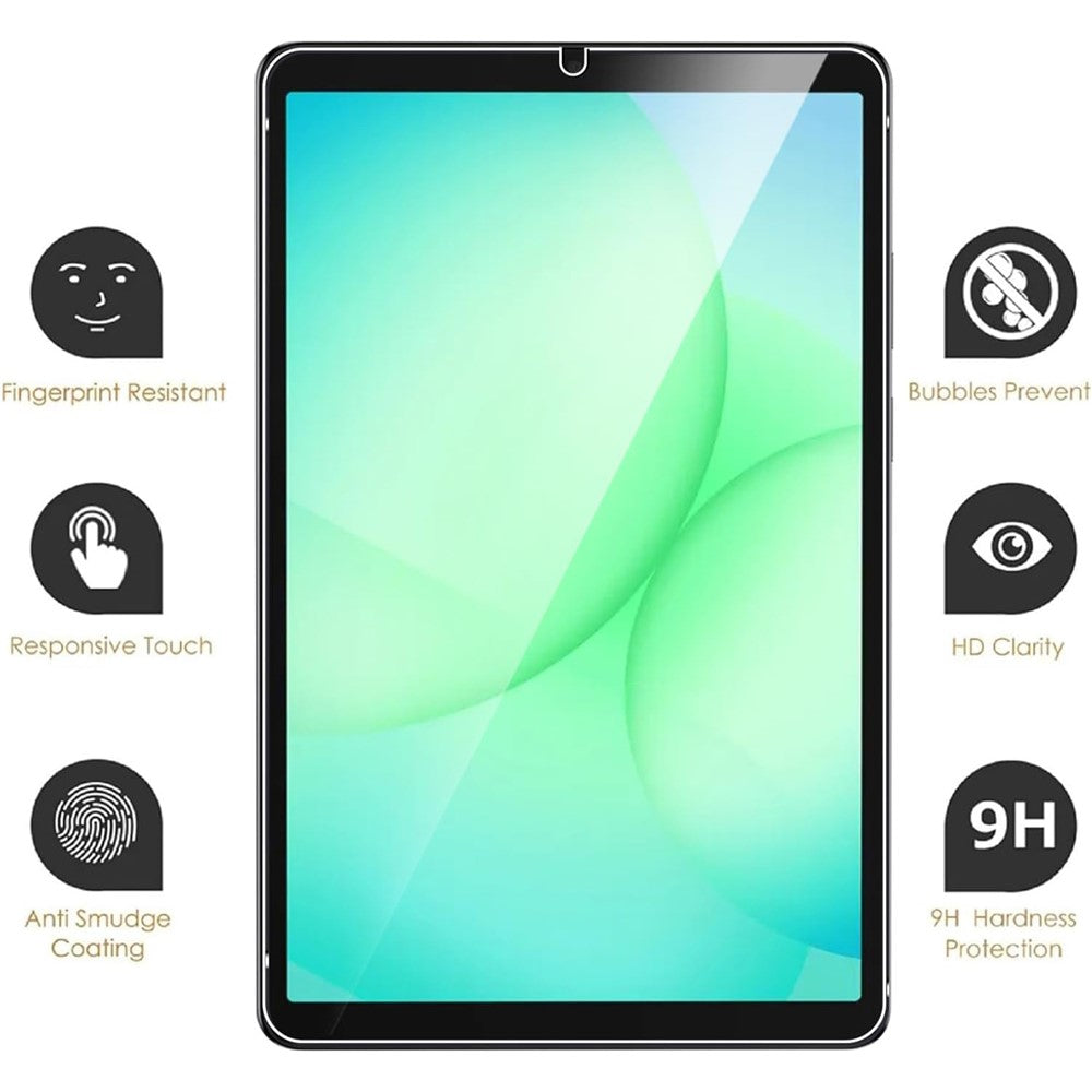 For Samsung Galaxy Tab A11 Case TPU Drop-Resistant Clear Tablet Cover + Tempered Glass Screen Film