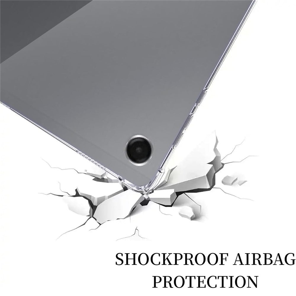 For Samsung Galaxy Tab A11 Case TPU Drop-Resistant Clear Tablet Cover + Tempered Glass Screen Film