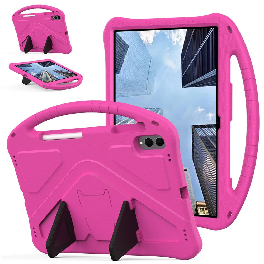 Funda de EVA para tablet Samsung Galaxy Tab S11 Ultra con asa y soporte, apta para niños.