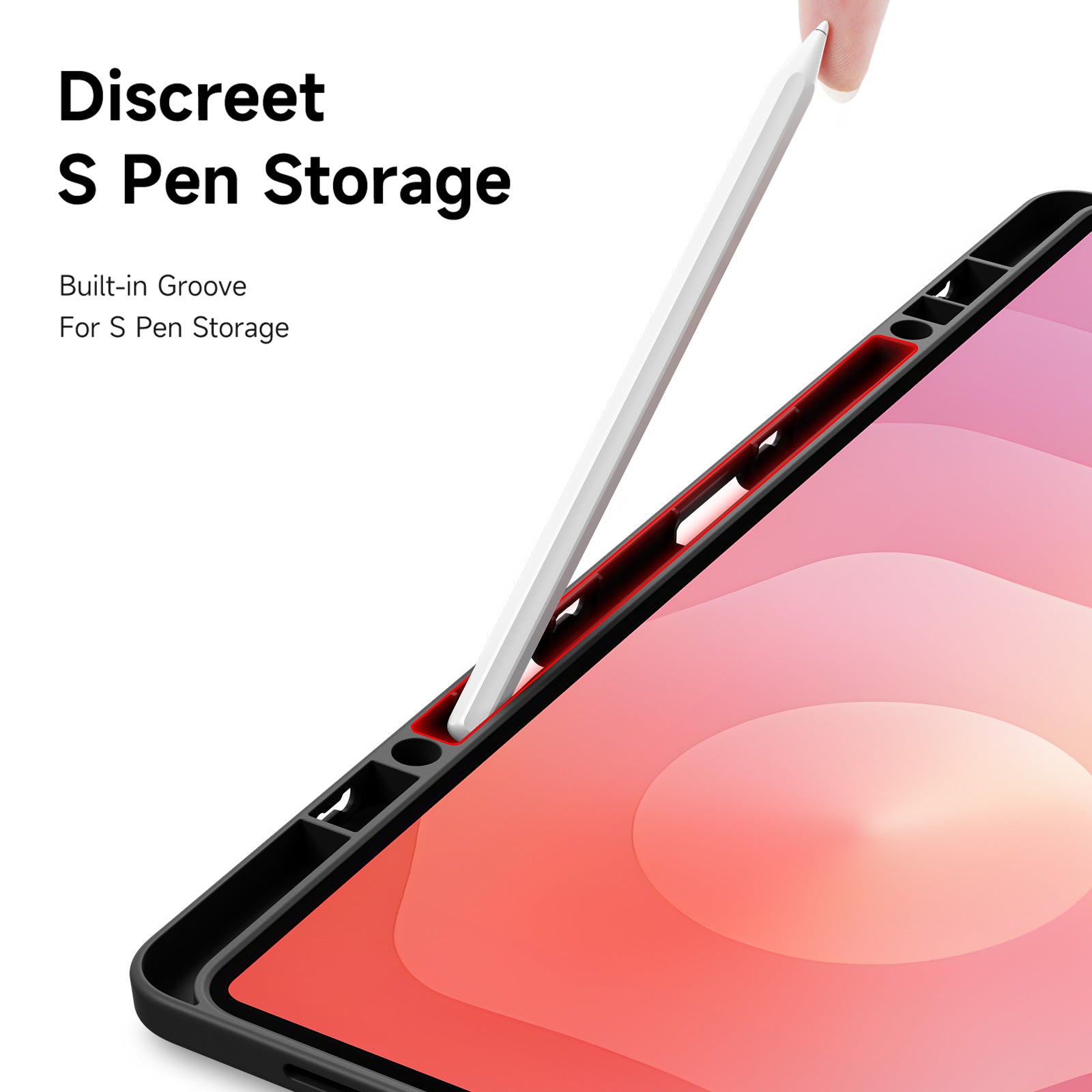 For Samsung Galaxy Tab S11 Ultra Case DUX DUCIS Magi Series Detachable Origami Stand Leather+PC+TPU Clear Back Cover