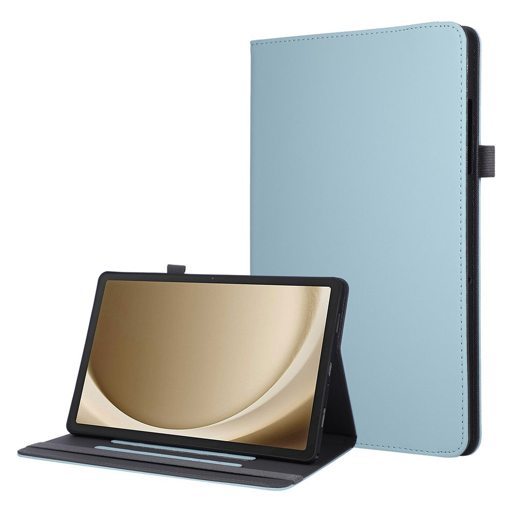 Funda plegable de piel para Samsung Galaxy Tab A9+ con soporte y correa de mano