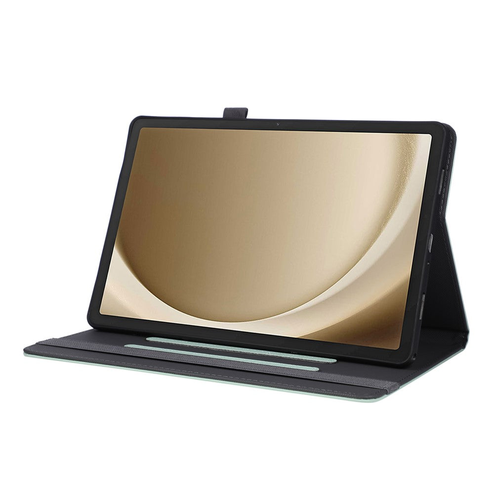 For Samsung Galaxy Tab A9 Case Foldable Stand Leather Tablet Cover with Handheld Wristband