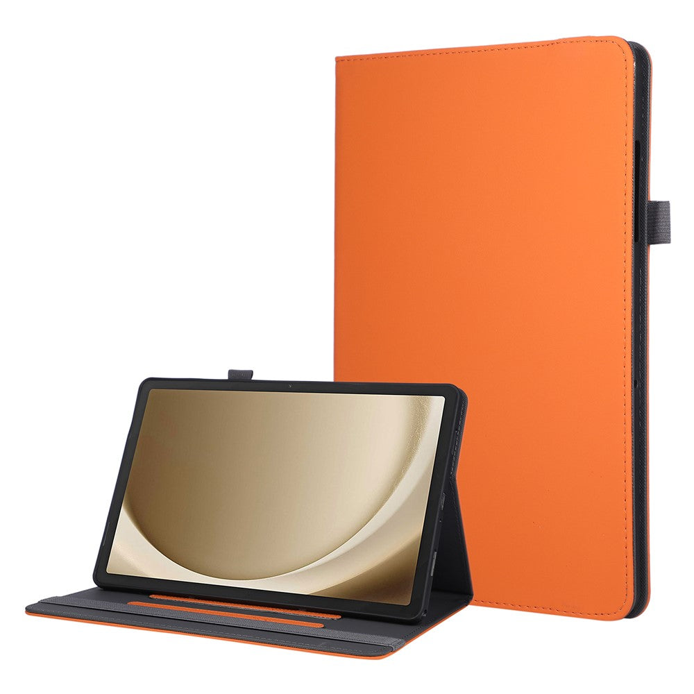 For Samsung Galaxy Tab A9 Case Foldable Stand Leather Tablet Cover with Handheld Wristband