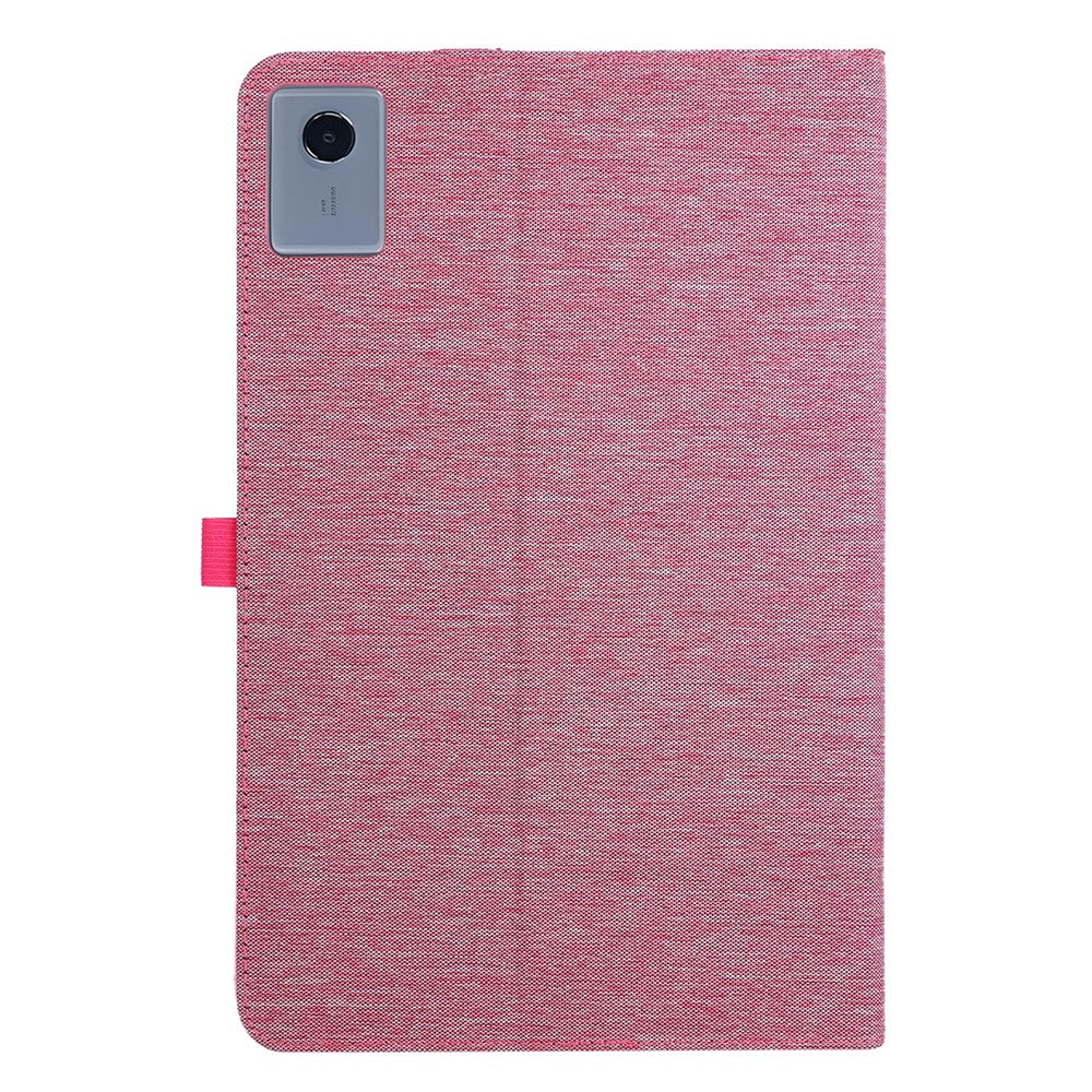 For Lenovo Idea Tab Plus Case with Stand Card Holder Cloth Texture Leather Tablet Cover