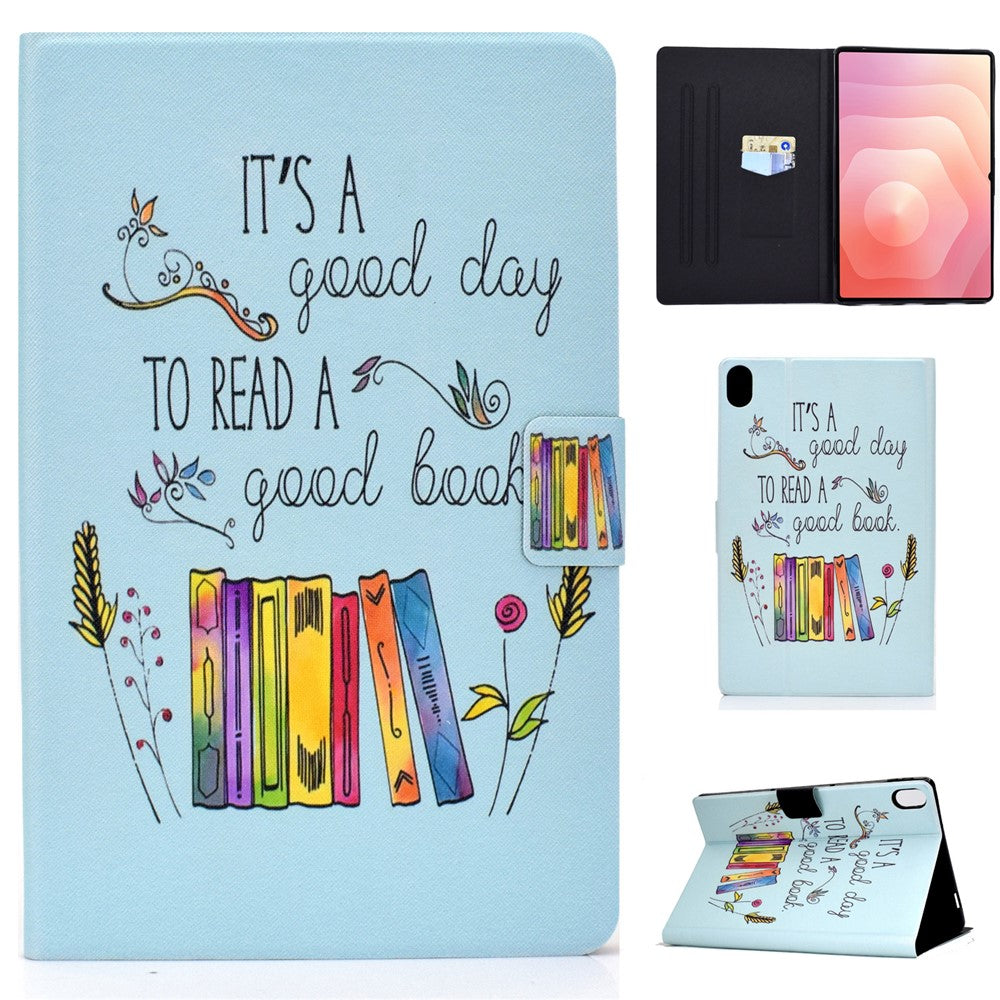 For Samsung Galaxy Tab S11 Case Stand Pattern Printed Leather Cover