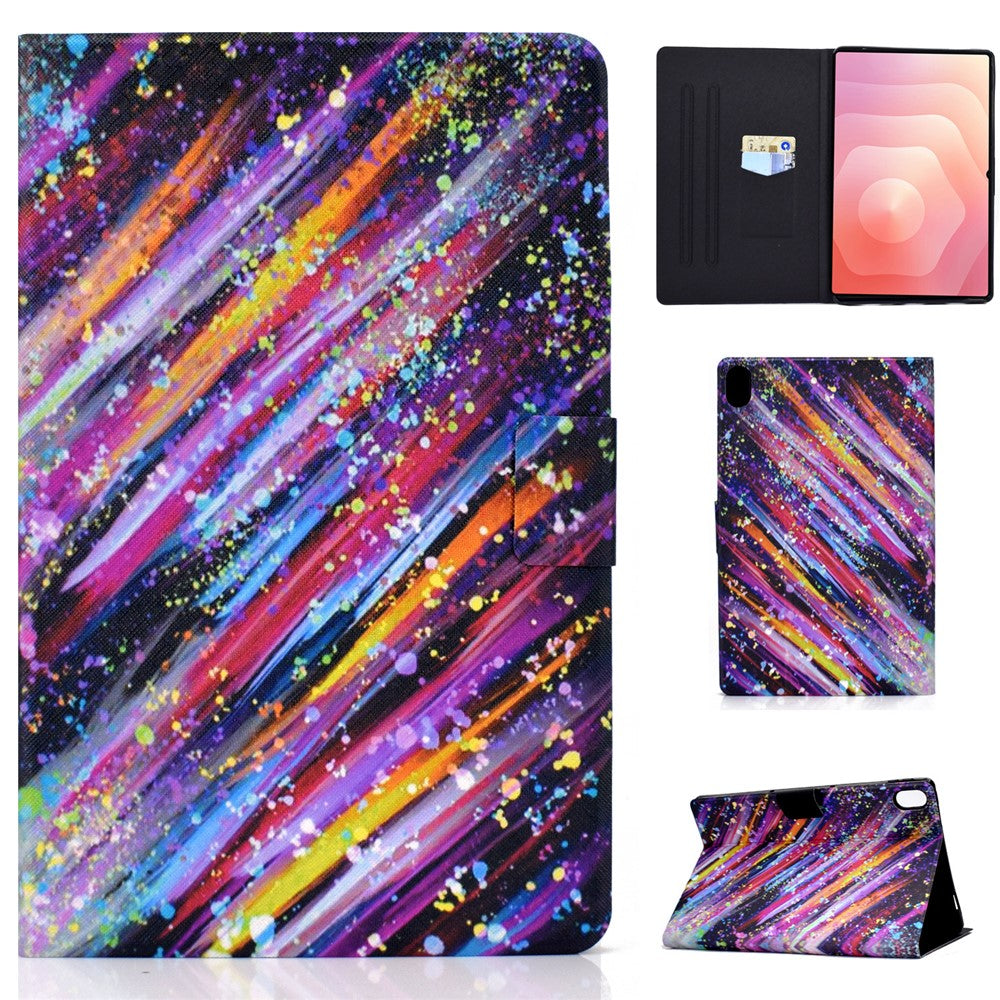 For Samsung Galaxy Tab S11 Case Stand Pattern Printed Leather Cover