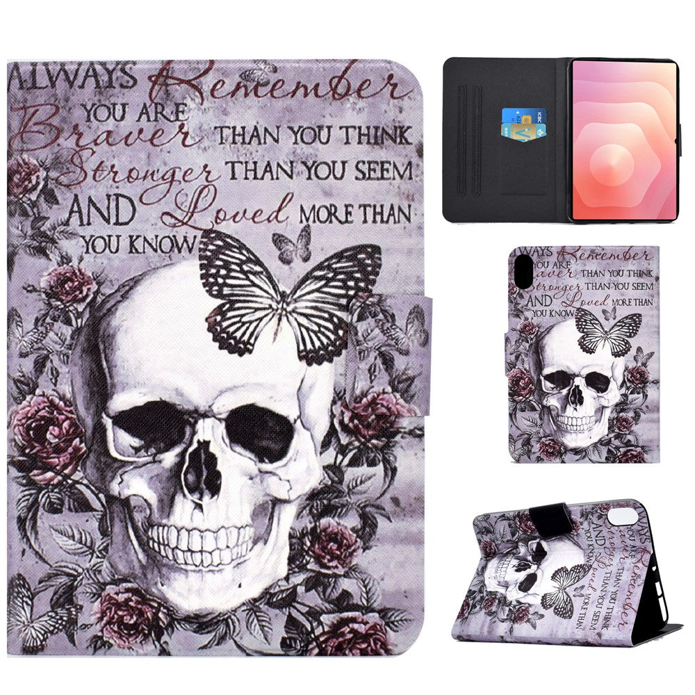 For Samsung Galaxy Tab S11 Case Stand Pattern Printed Leather Cover