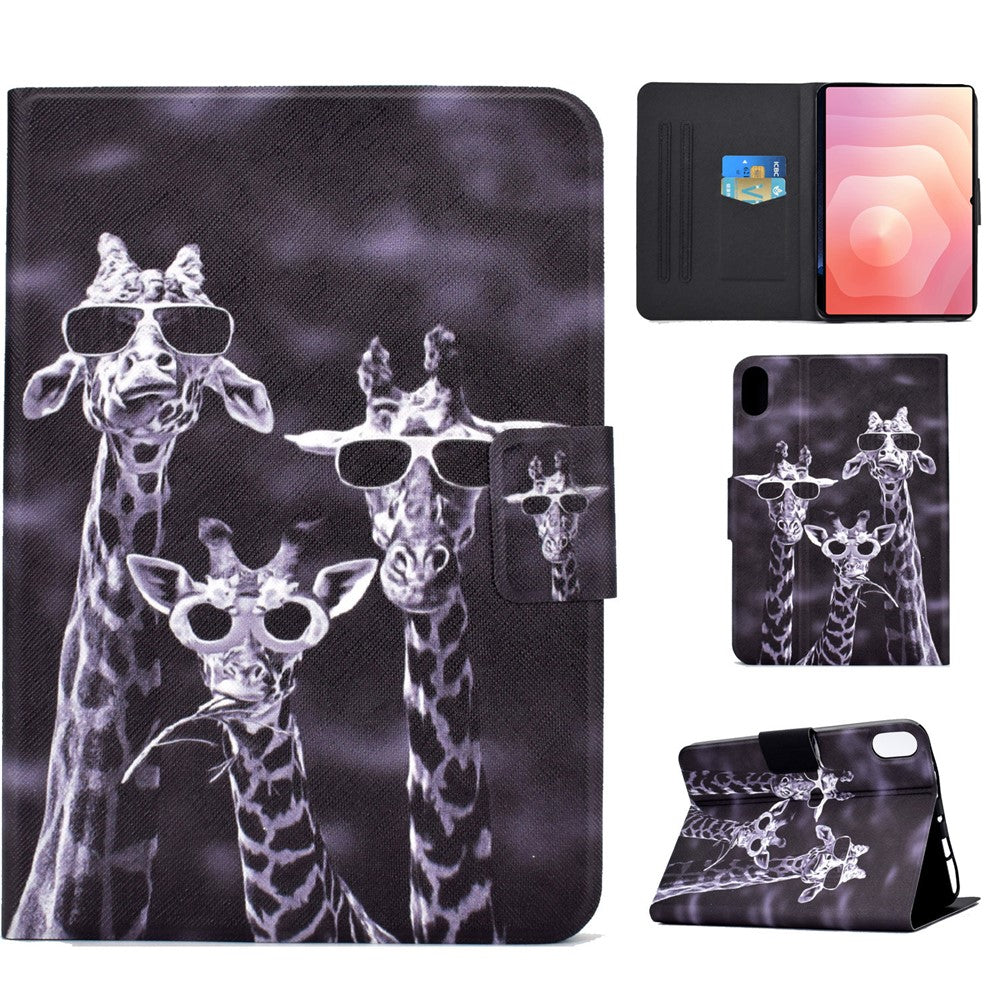 For Samsung Galaxy Tab S11 Case Stand Pattern Printed Leather Cover